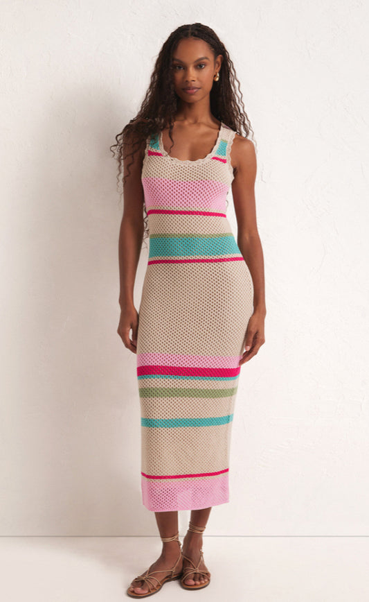 Ibiza Stripe Sweater Dress