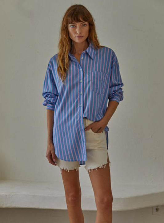 Pink Lagoon Striped Shirt