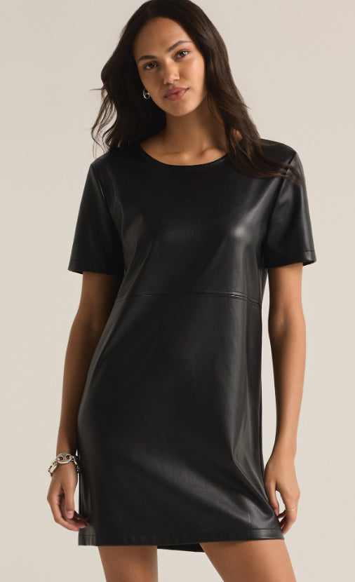 London Faux Leather Dress