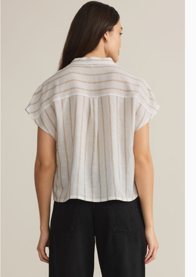 Parallel Button Down Top