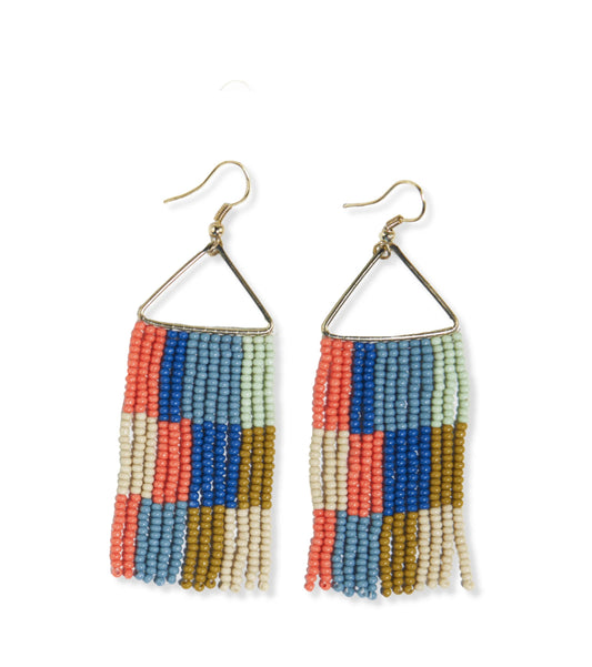 Coastal Checkered Earring